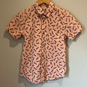 Tucker and Tate shortsleeved button up shirt -size L(10/12)